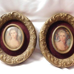 Victorian Ladies Framed Pictures Louis Baer